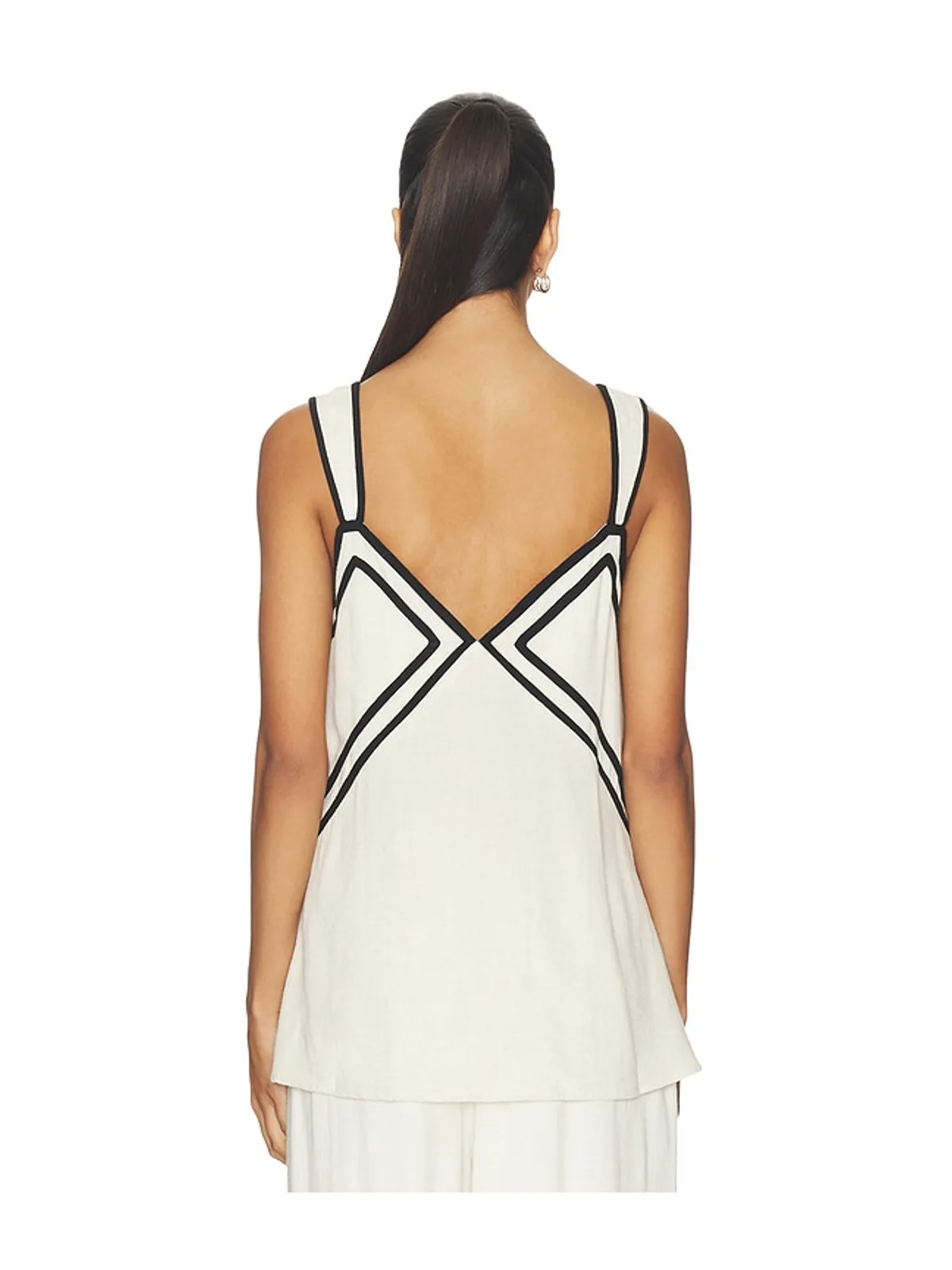 Sancia THE AIRLIE トップ - White,Black. - 画像3