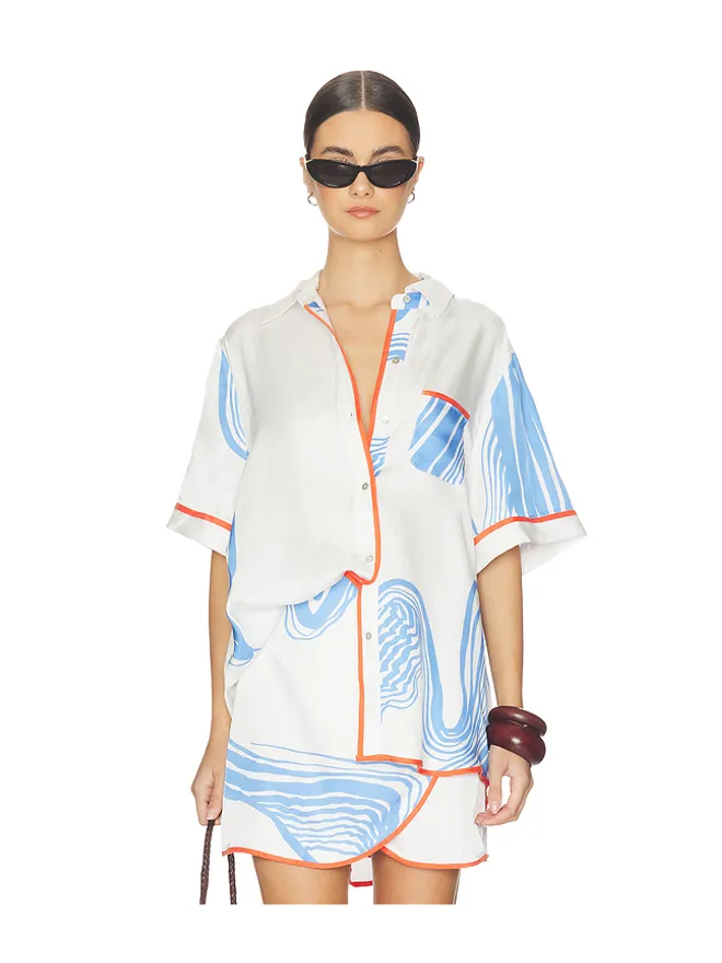 Sancia Sancia THE PEITA トップ - White,Baby Blue.の商品画像