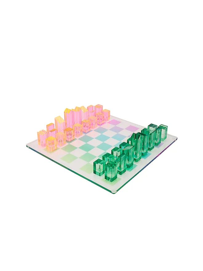 Sunnylife Sunnylife OMBRE LUCITE CHESS & CHECKERS SHERBERT ゲームの商品画像