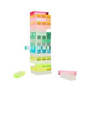 Sunnylife OMBRE LUCITE JUMBLING TOWER SHERBERT ゲーム - サムネイル2