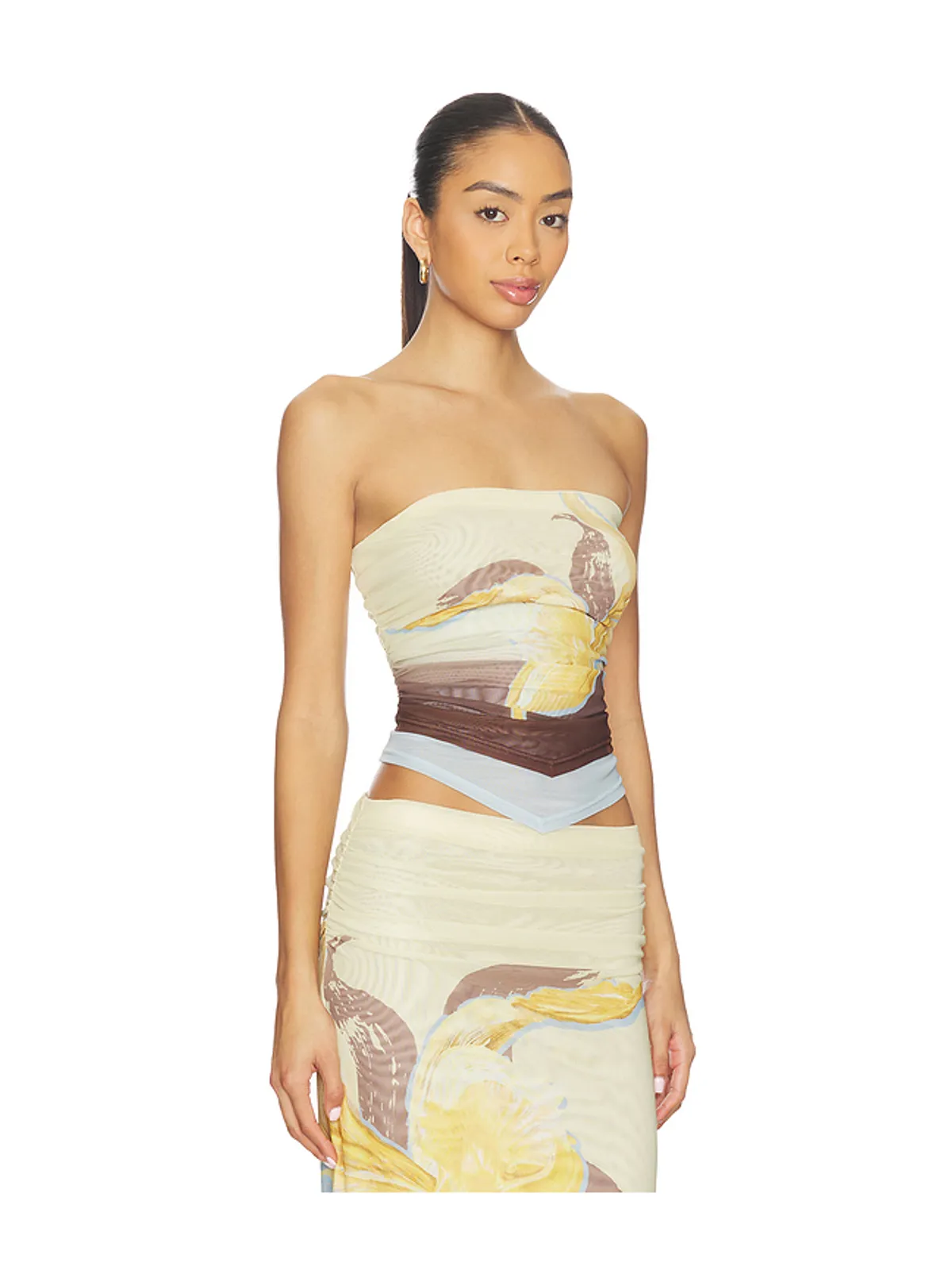 SOVERE DAHLIA トップ - Ivory,Brown. - 画像2