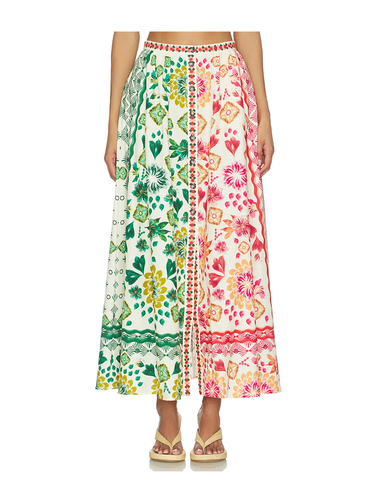 SALONI JUDI-B スカート - Green, Pink. - 画像1