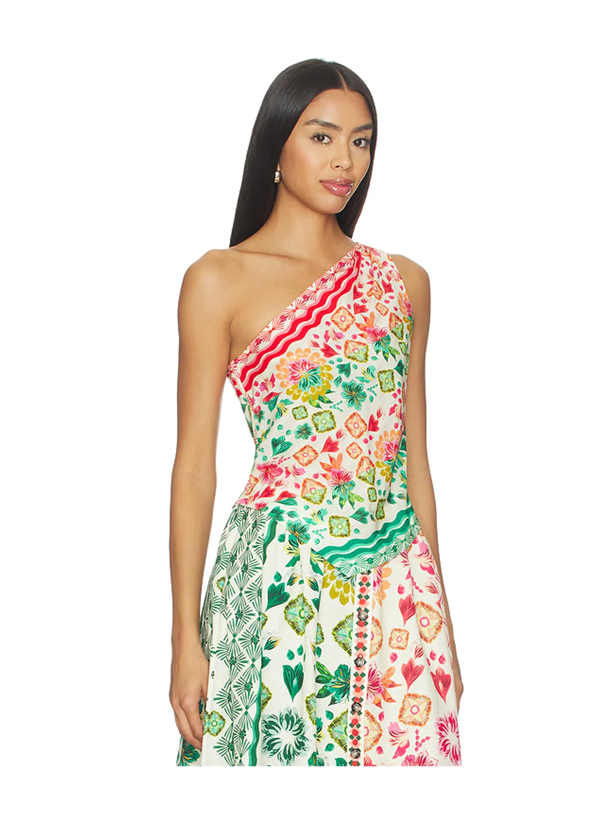 SALONI MADELINE トップ - Green, Pink. - 画像2