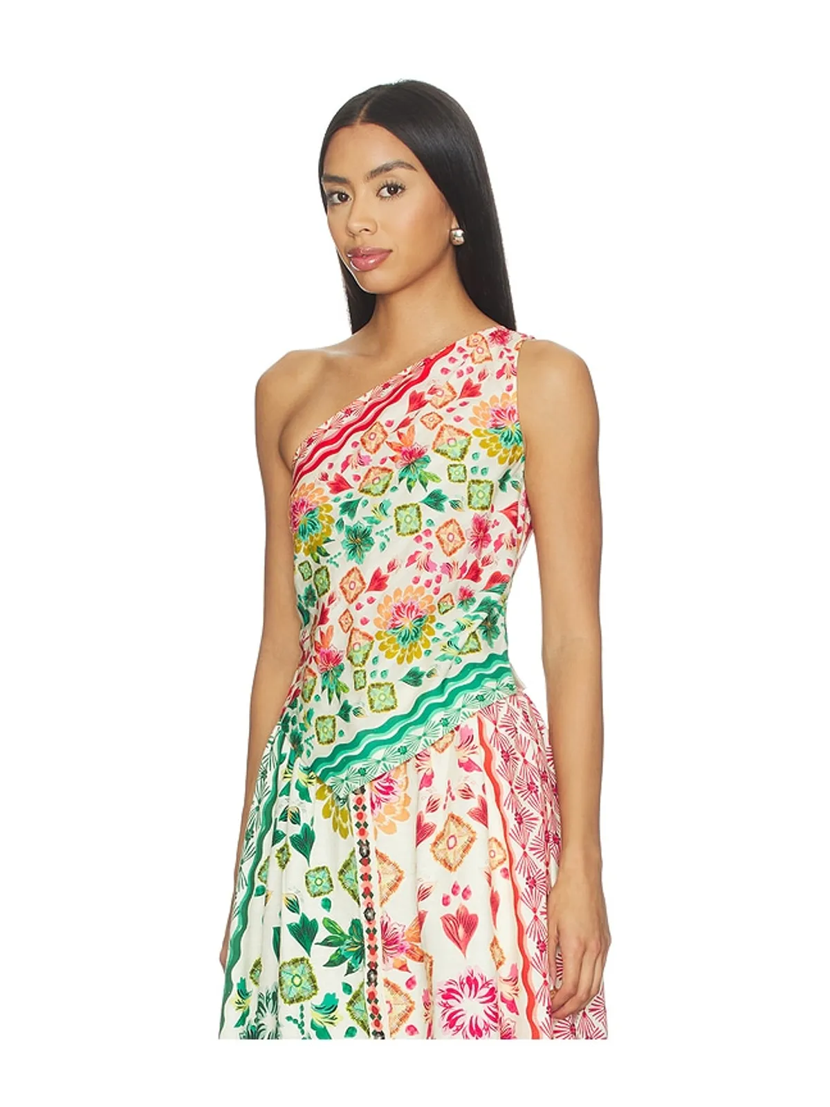 SALONI MADELINE トップ - Green, Pink. - 画像3