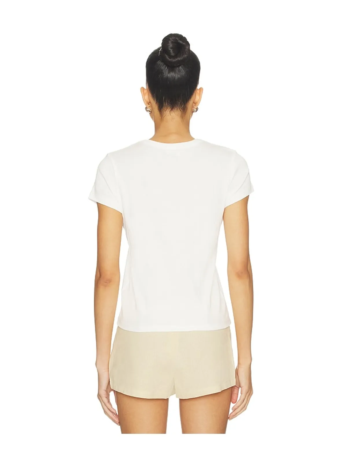 St. Agni オーガニックコットンVネックTシャツ - 画像3