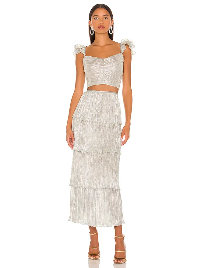 SAYLOR SAYLOR GIANNA セット - Metallic Silver, grey.の商品画像