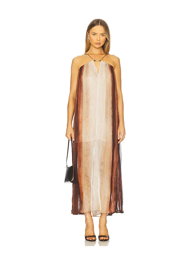 Sabina Musayev Sabina Musayev NELLA ドレス - Cream,Brown.の商品画像