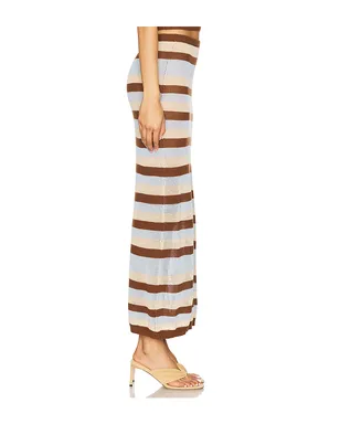 SEVEN WONDERS HAZEL ミディ丈スカート - Brown,Beige,Baby Blue. - サムネイル2