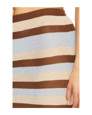 SEVEN WONDERS HAZEL ミディ丈スカート - Brown,Beige,Baby Blue. - サムネイル6
