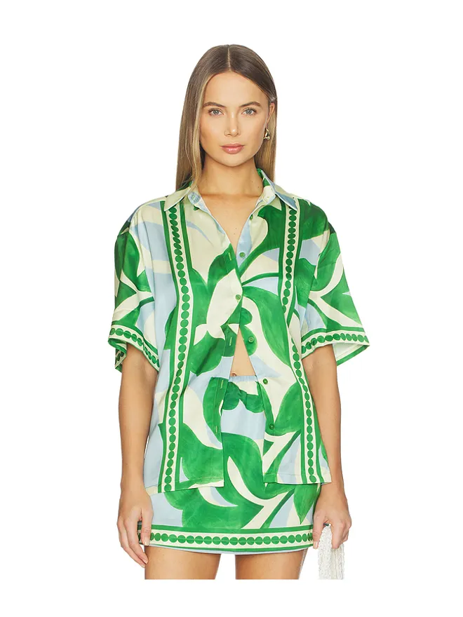 SEVEN WONDERS SEVEN WONDERS AUBRIE トップ - Green, Baby Blue.の商品画像