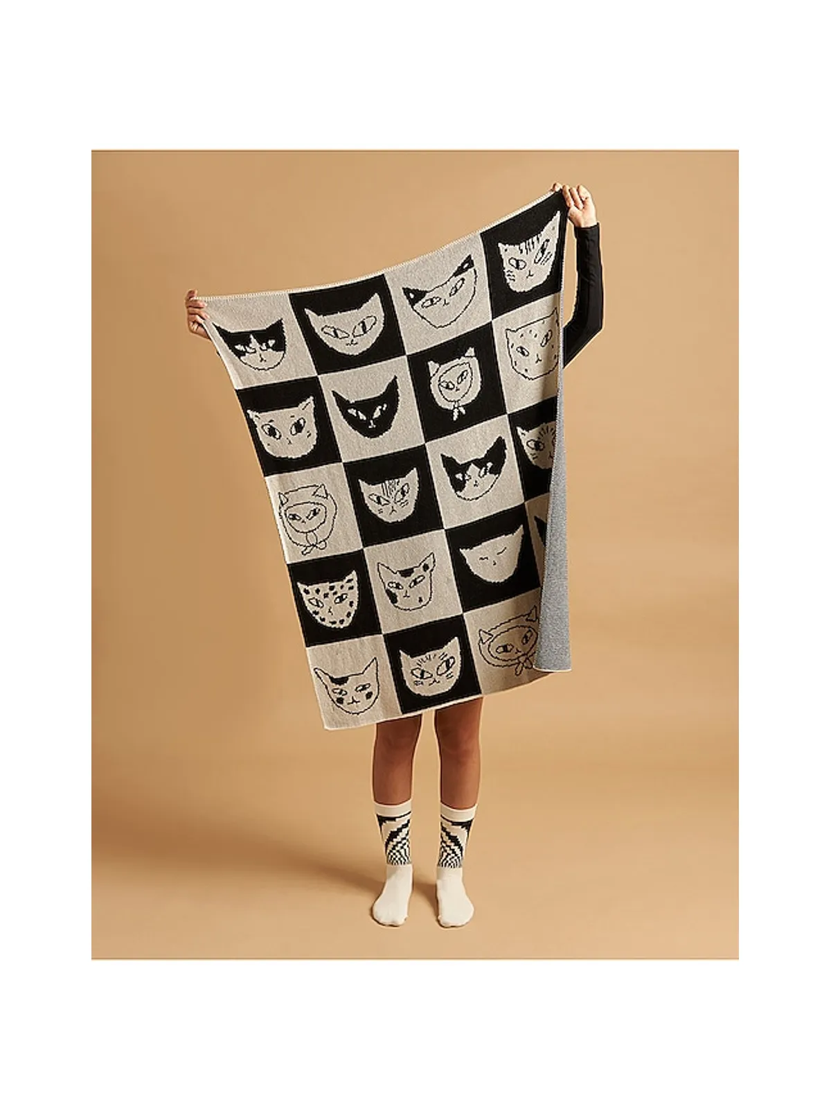 Slowdown Studio CAT BINGO MINI BLANKET ミニブランケット - 画像3