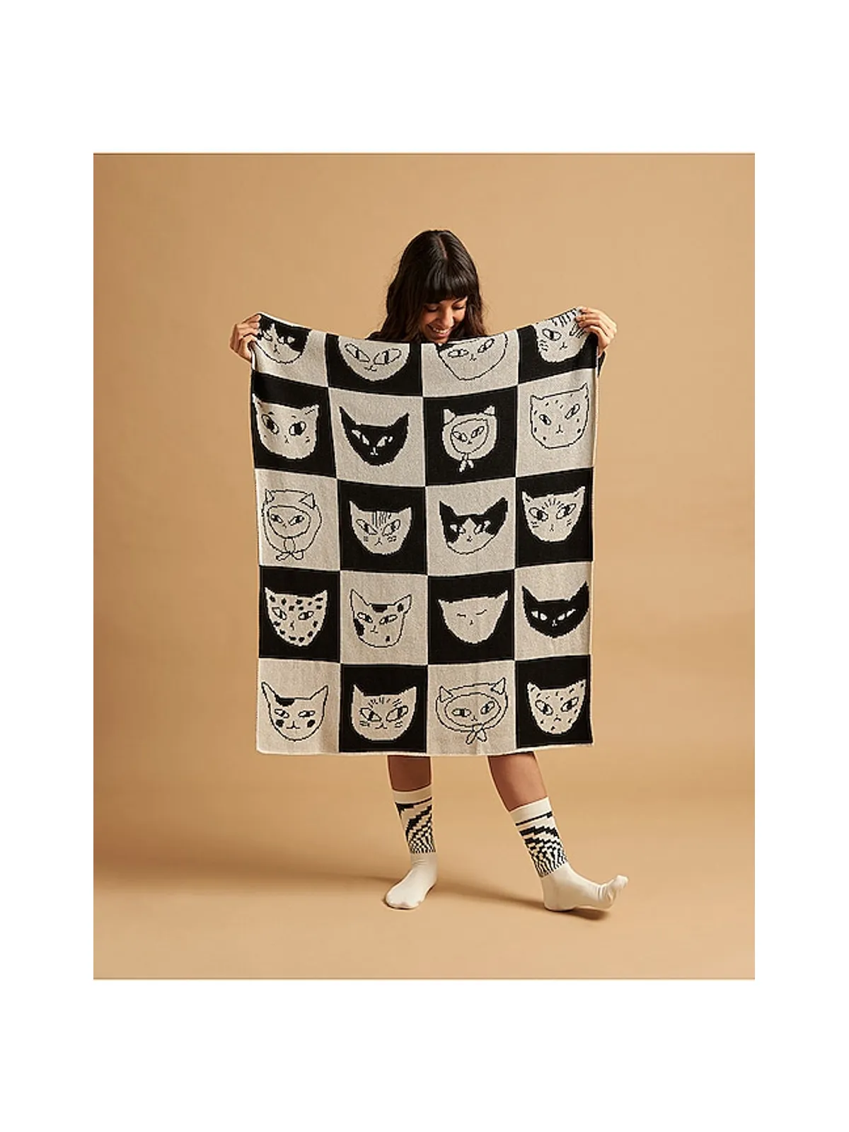 Slowdown Studio CAT BINGO MINI BLANKET ミニブランケット - 画像4