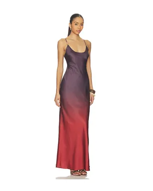 SNDYS AMAYA バイアスマキシドレス - Purple,Red. - サムネイル2