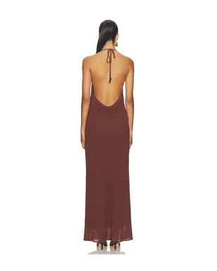 SNDYS NADENE DIAMANTE HALTER MAXI ドレス - サムネイル3
