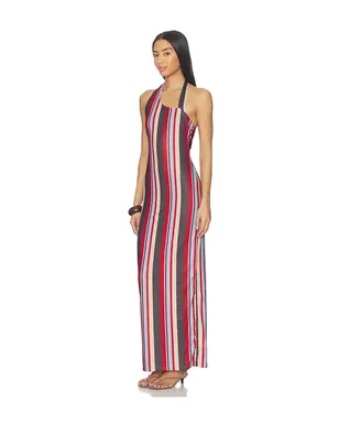 SNDYS SHERRI ASYMMETRICAL MAXI ドレス - Chocolate,Red. - サムネイル3