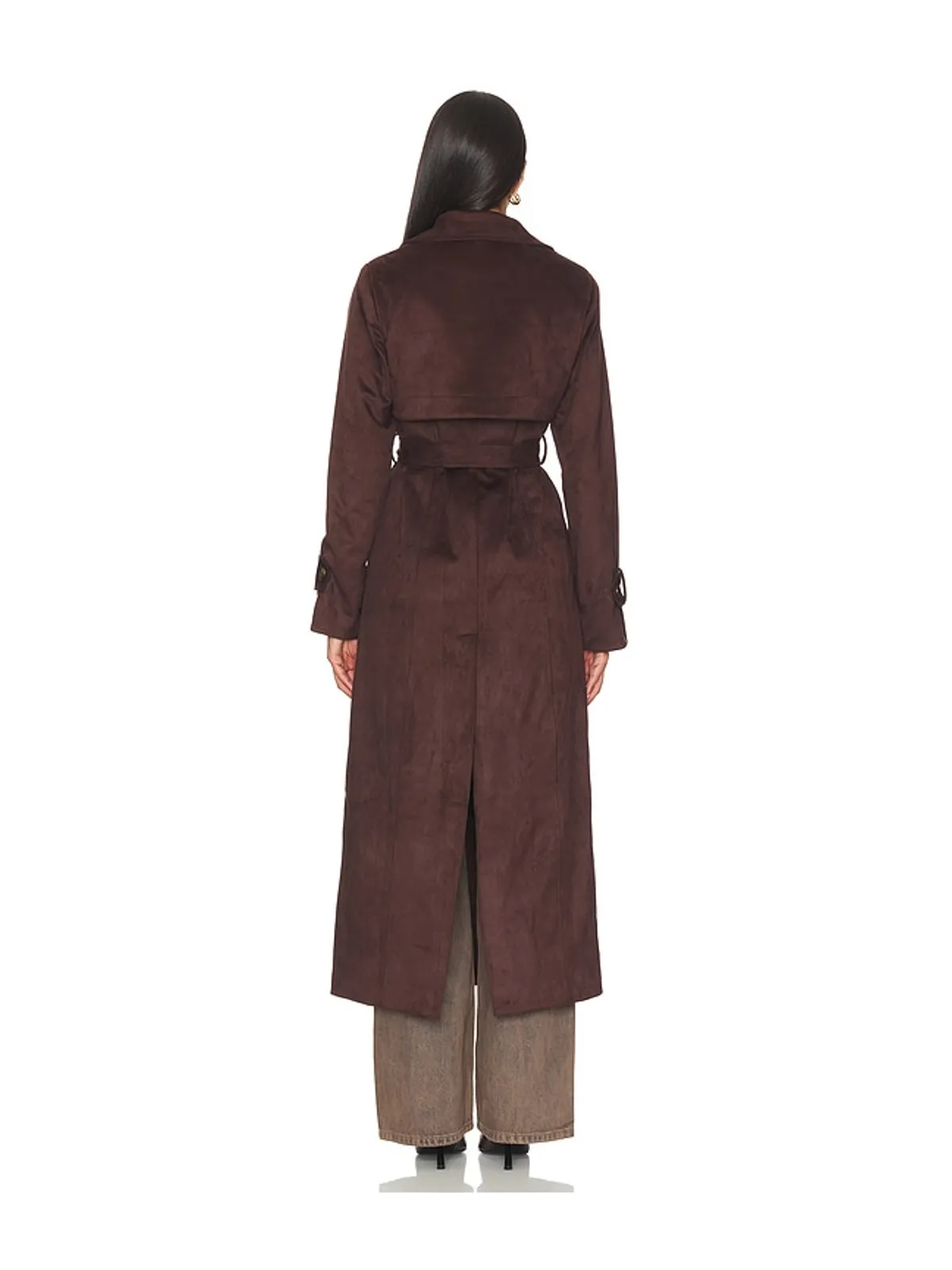 SNDYS SUTTON FAUX SUEDE トレンチコート - 画像4
