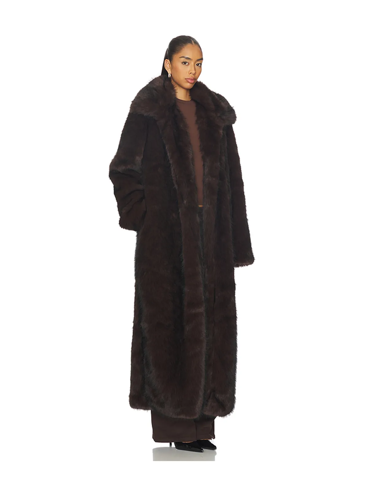 SNDYS FAUX FUR TRENCH コート - 画像2