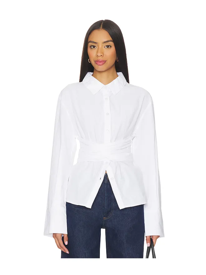 SNDYS SNDYS TEIGAN CINCHED BUTTON シャツの商品画像