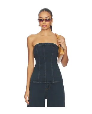SNDYS LEX DENIM CORSET トップ - サムネイル1