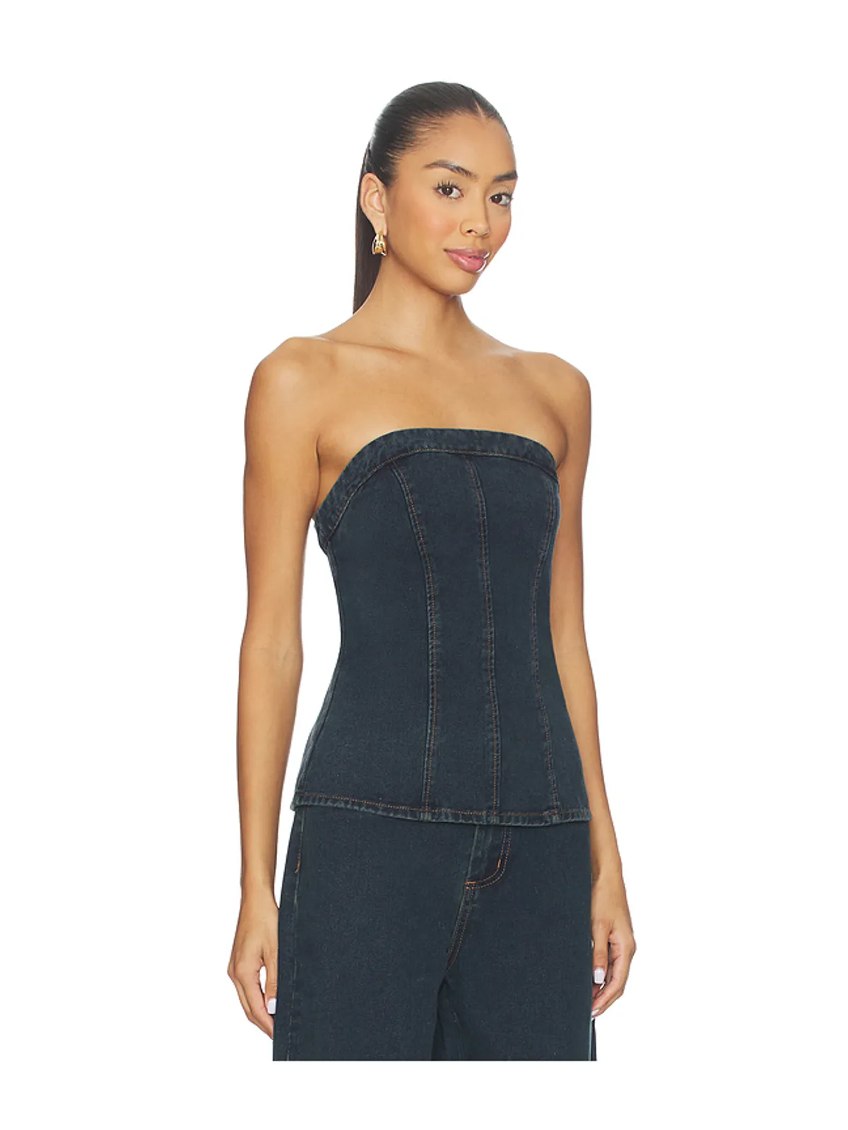 SNDYS LEX DENIM CORSET トップ - 画像2