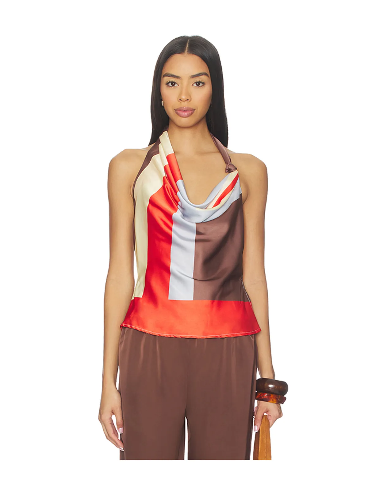 SNDYS JUNIE トップ - Red,Chocolate. - 画像1