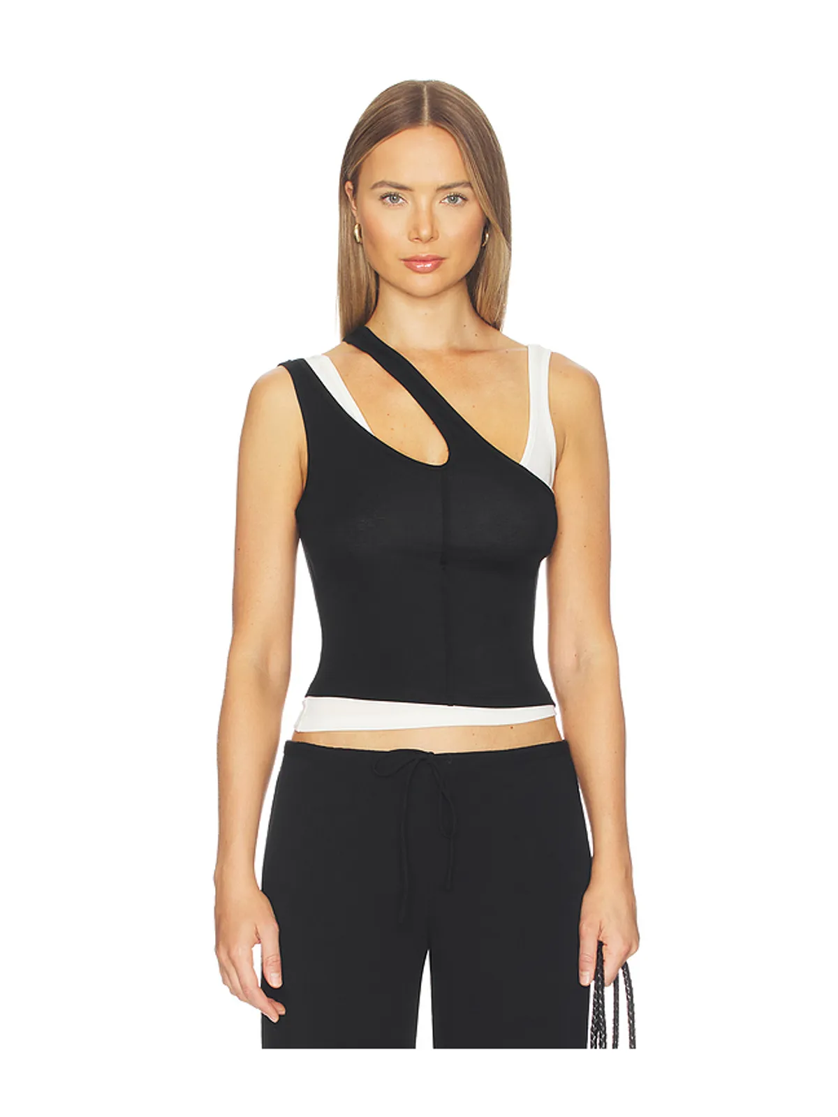 SNDYS ADANA TANK トップ - Black,White. - 画像1