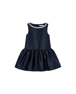 self-portrait Kids Flower Scallop Taffeta Dress - サムネイル1