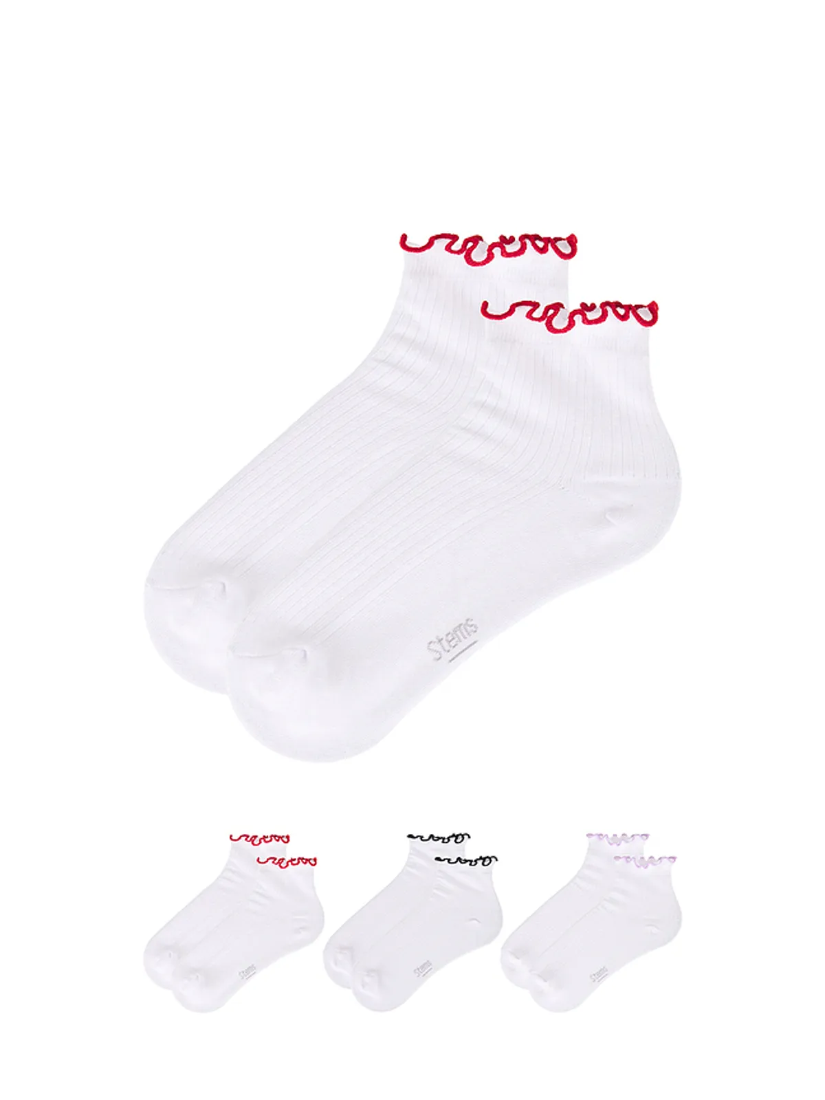 Stems RUFFLE くるぶし丈靴下 - 画像2