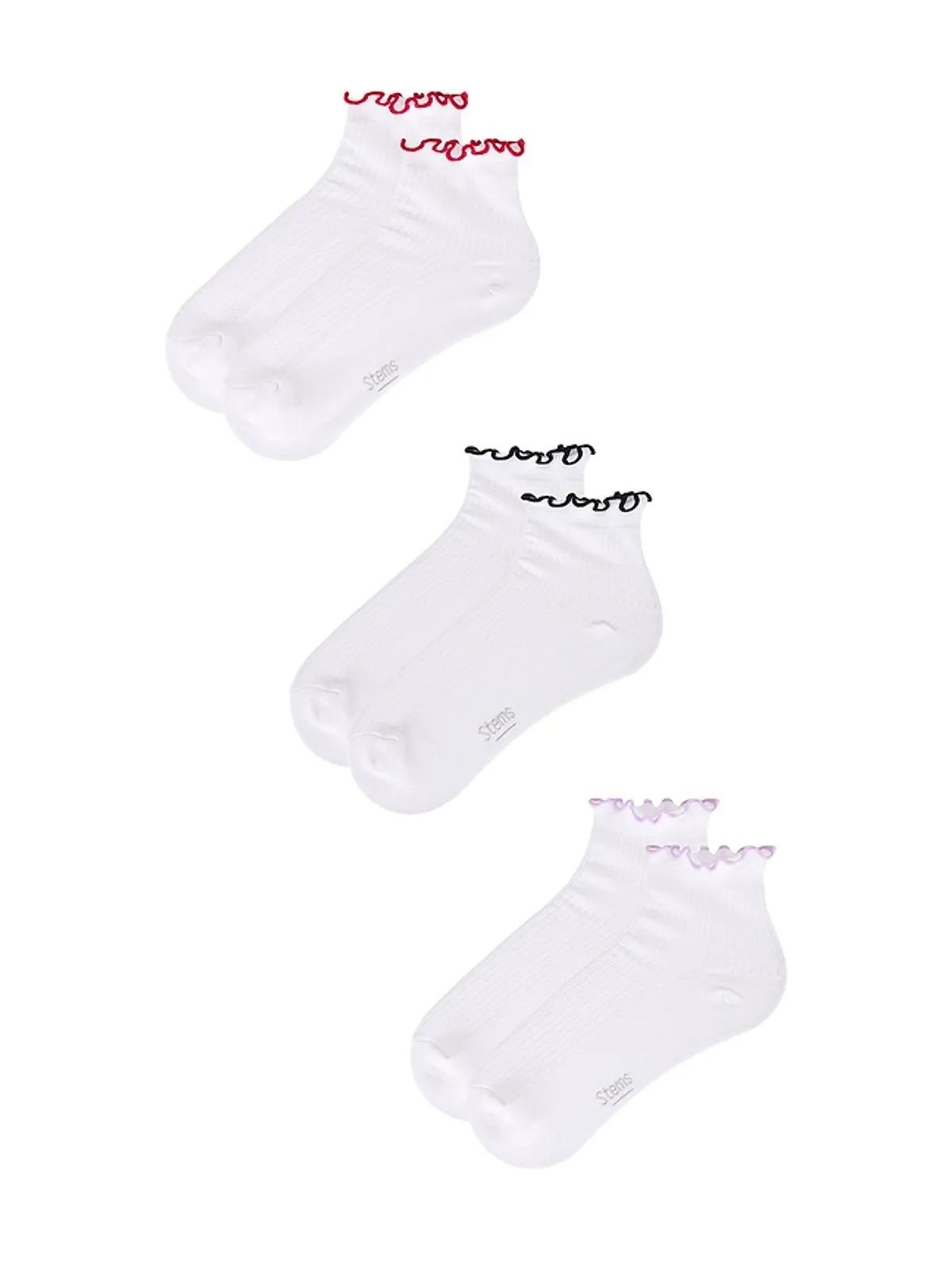 Stems RUFFLE くるぶし丈靴下 - 画像4