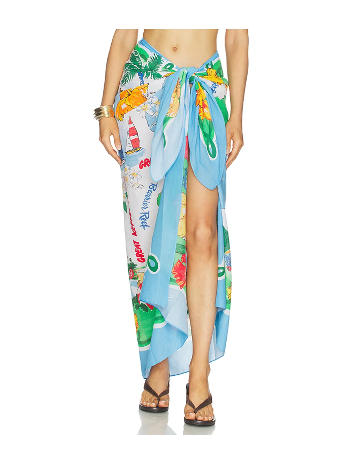 Seafolly VIVA VACATION サロン - Blue,Green. - 画像1