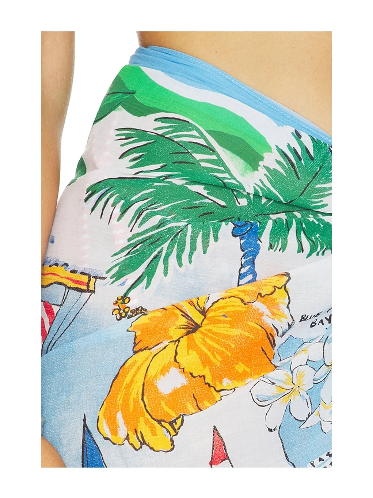 Seafolly VIVA VACATION サロン - Blue,Green. - 画像6