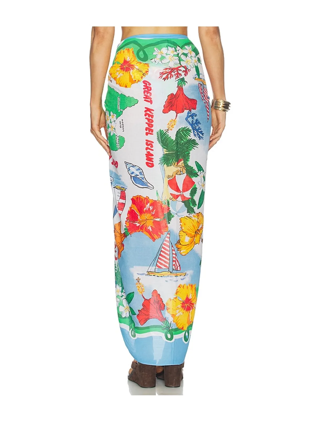 Seafolly VIVA VACATION サロン - Blue,Green. - 画像4