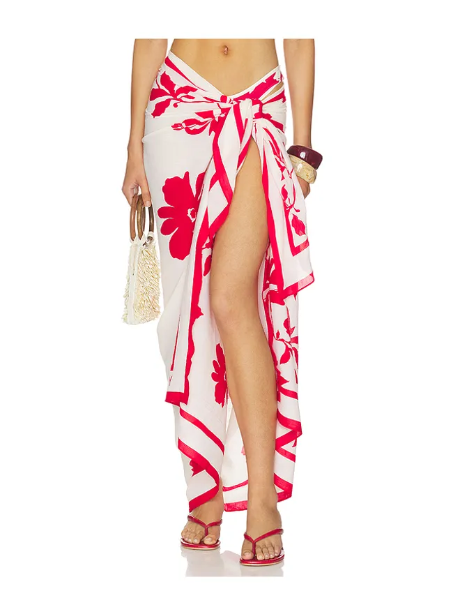 Seafolly Seafolly MAY FLOWER サロン - Cream,Red.の商品画像