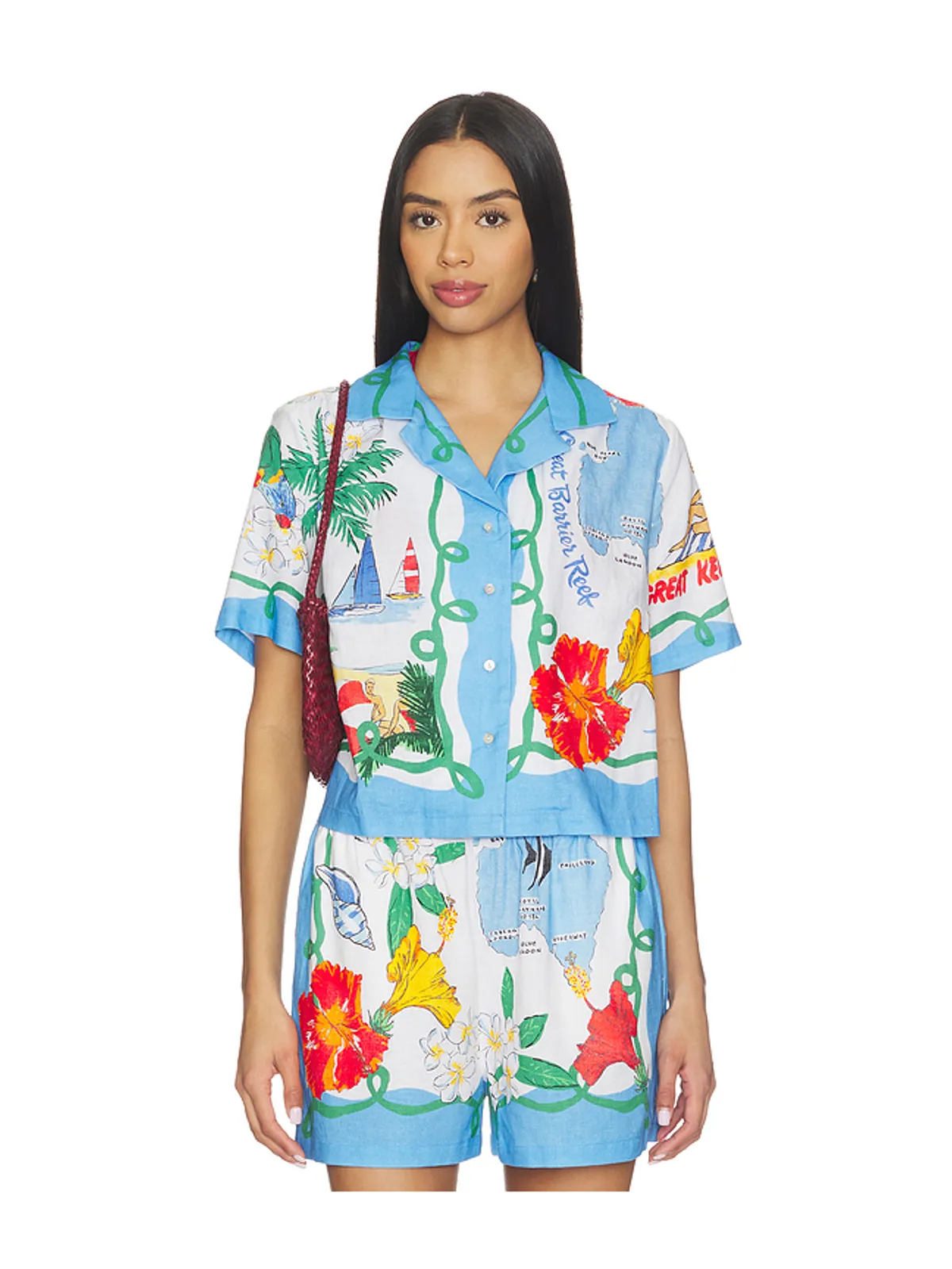 Seafolly VIVA VACATION ボタンアップシャツ - 画像2