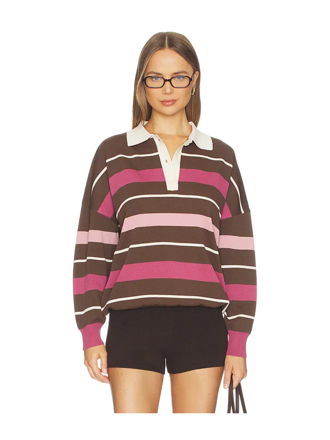 SEROYA SEROYA TABY セーター - Brown,Pink.の商品画像