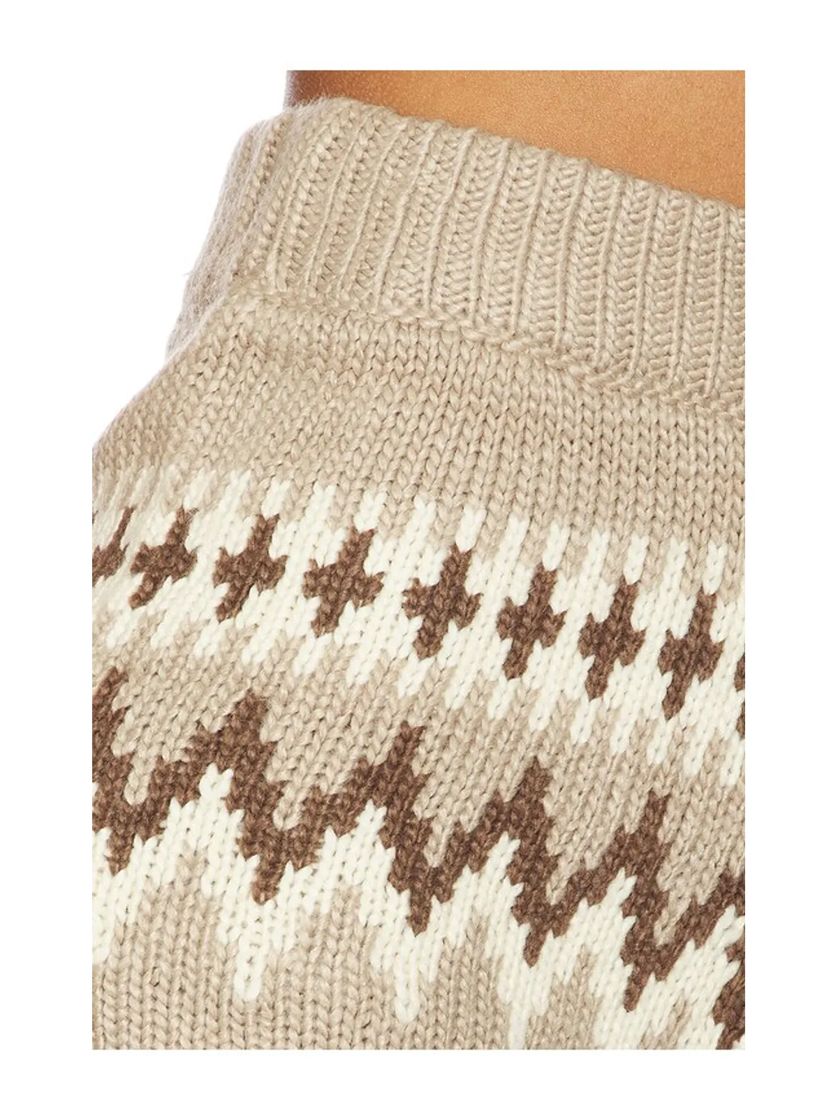 SEROYA ORLY ニットショートパンツ - Tan,Brown. - 画像6