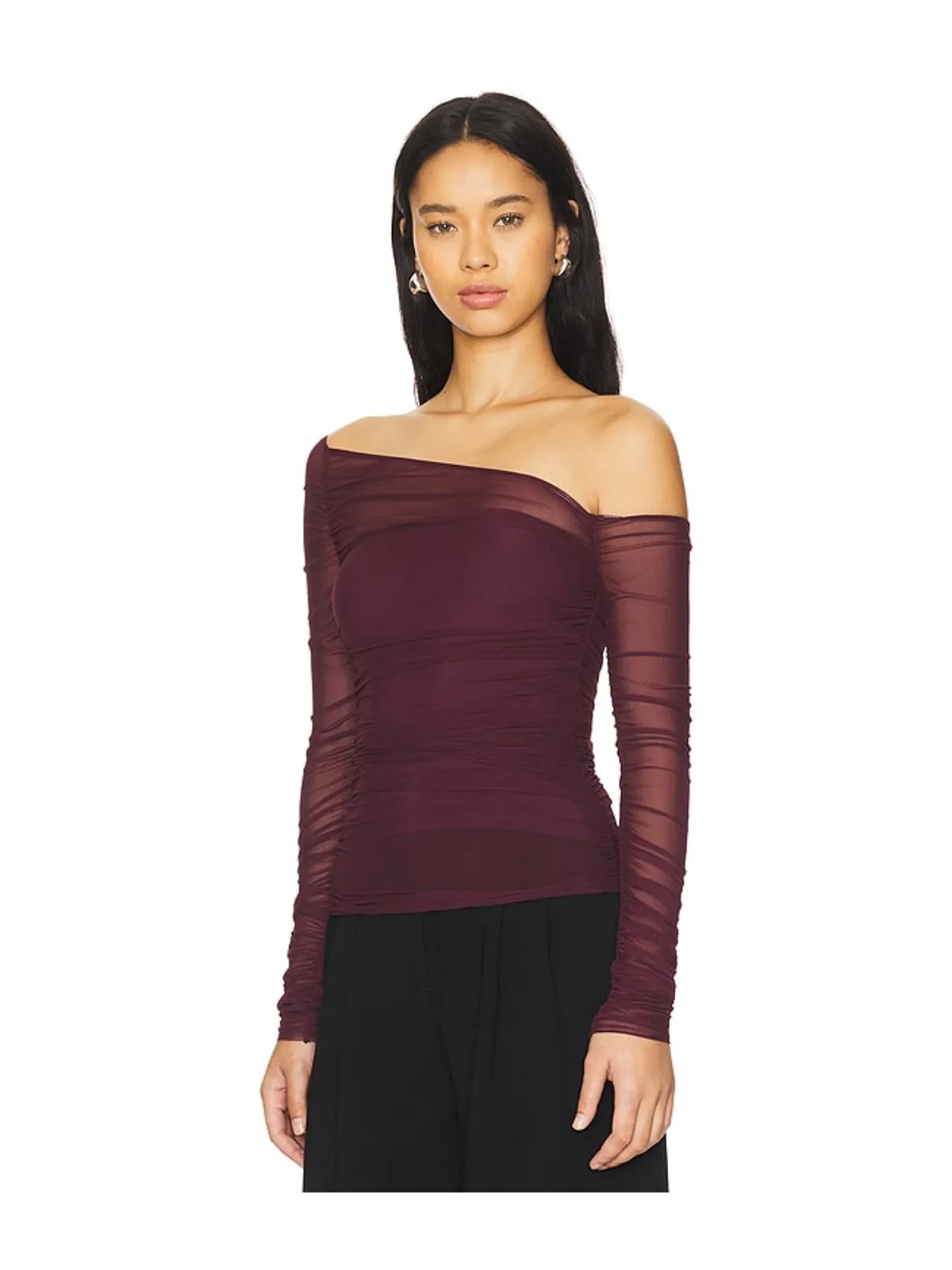 SEROYA SHAUNA ASYMETRIC MESH トップ - 画像3