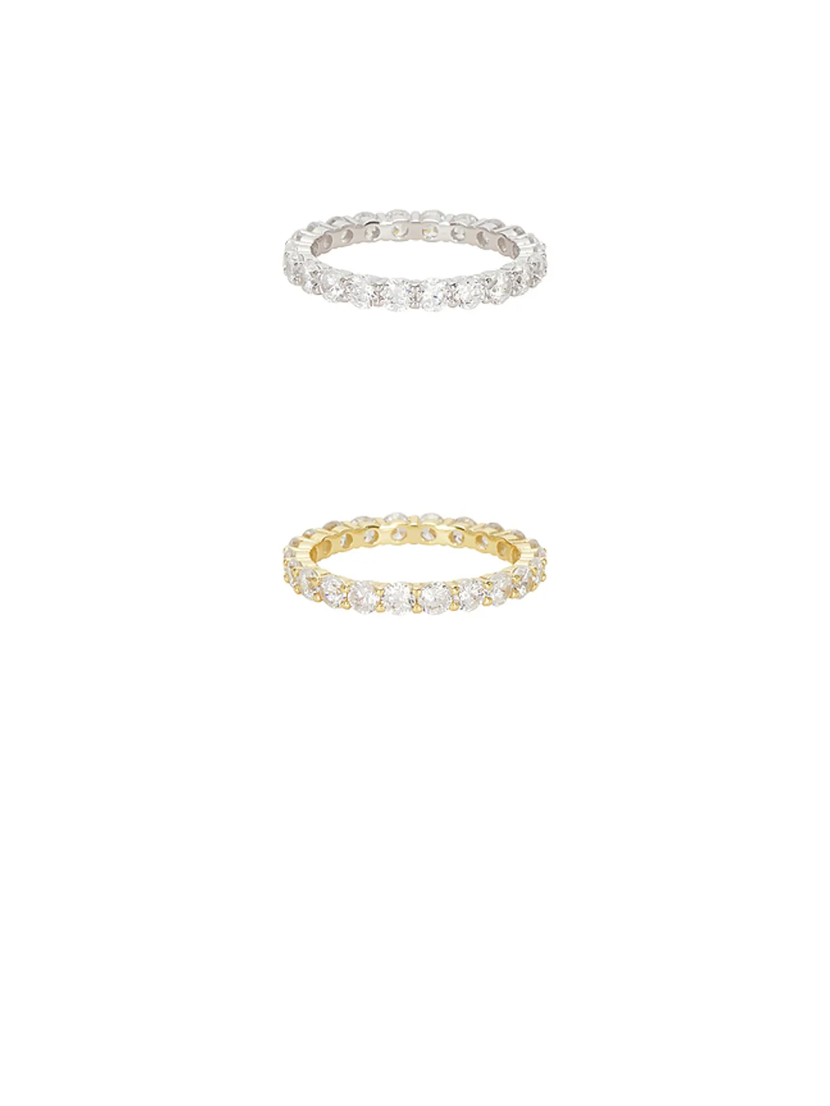 SHASHI MANCHESTER リングセット - Metallic Gold,Metallic Silver. - 画像2
