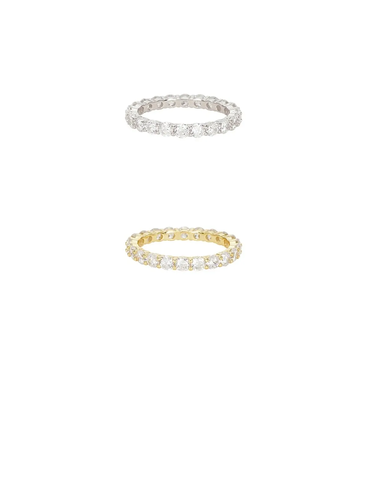 SHASHI MANCHESTER リングセット - Metallic Gold,Metallic Silver. - 画像3