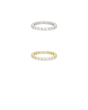 SHASHI MANCHESTER リングセット - Metallic Gold,Metallic Silver. - サムネイル3