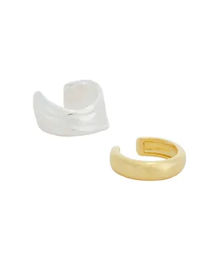 SHASHI PLAISIR イヤーカフ - Metallic Gold,Metallic Silver. - サムネイル1