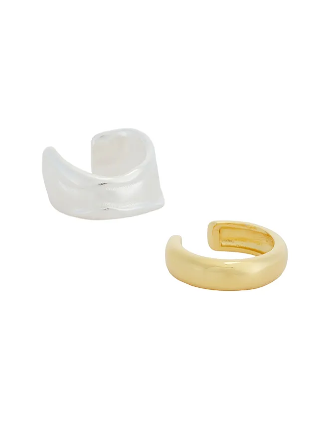 SHASHI SHASHI PLAISIR イヤーカフ - Metallic Gold,Metallic Silver.の商品画像