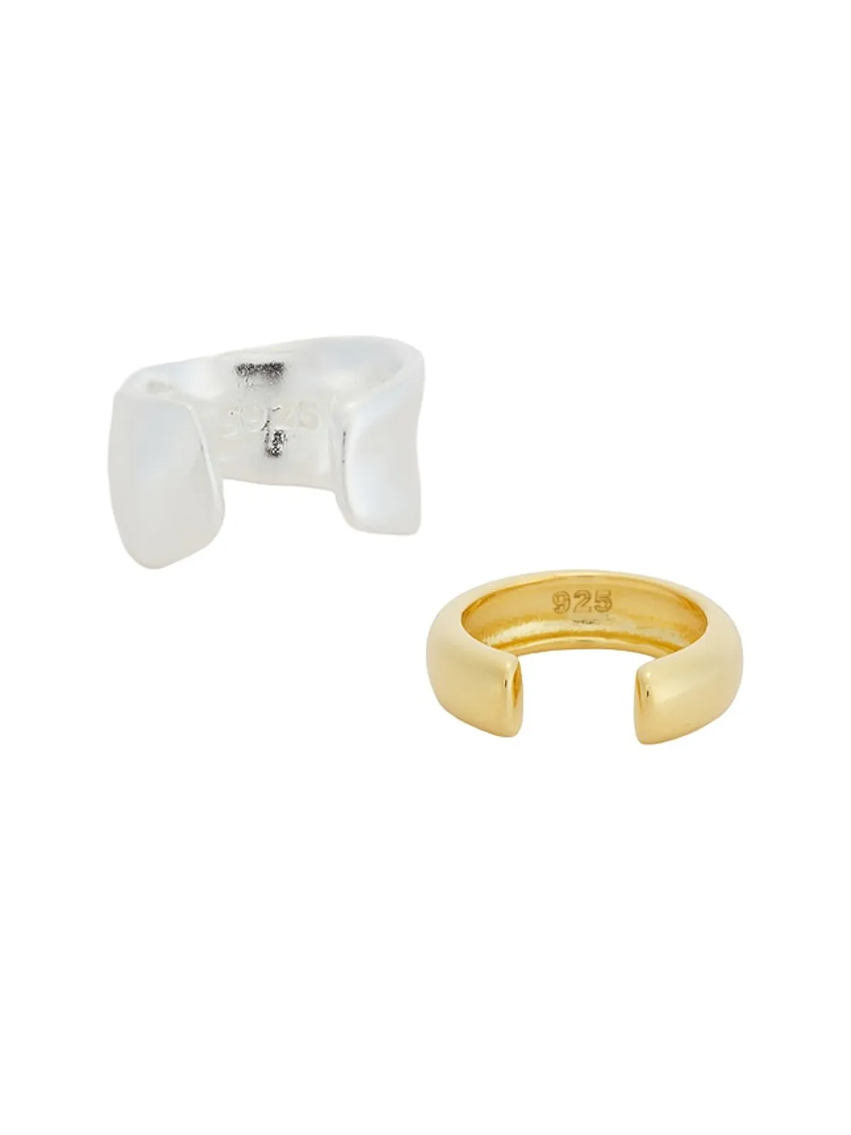 SHASHI PLAISIR イヤーカフ - Metallic Gold,Metallic Silver. - 画像3