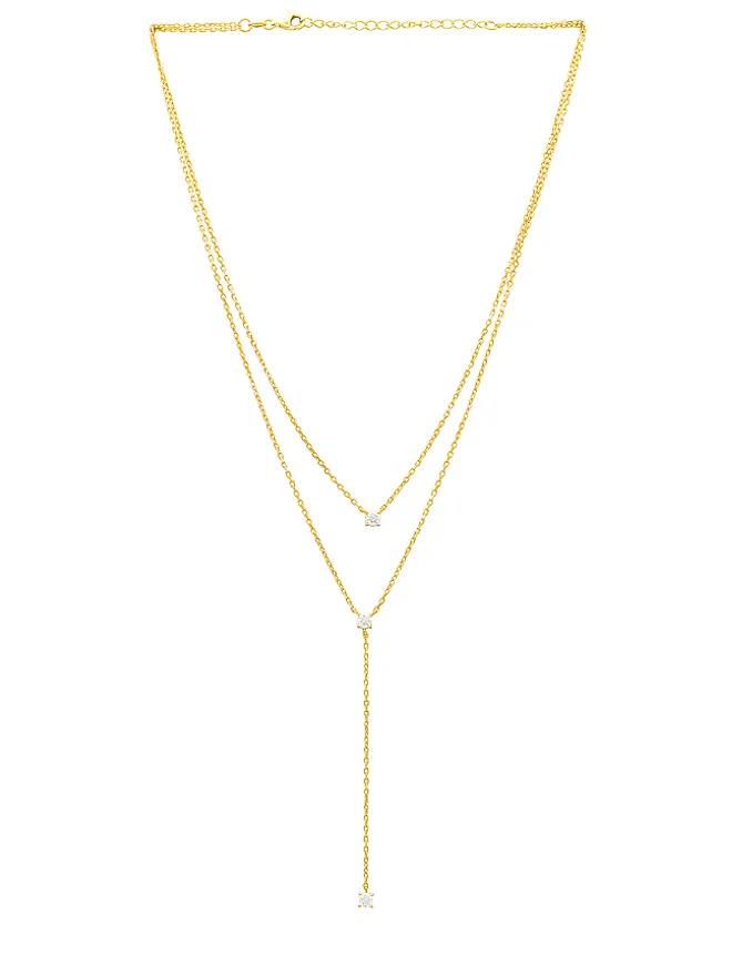 SHASHI SHASHI レイヤードラリアットネックレスの商品画像