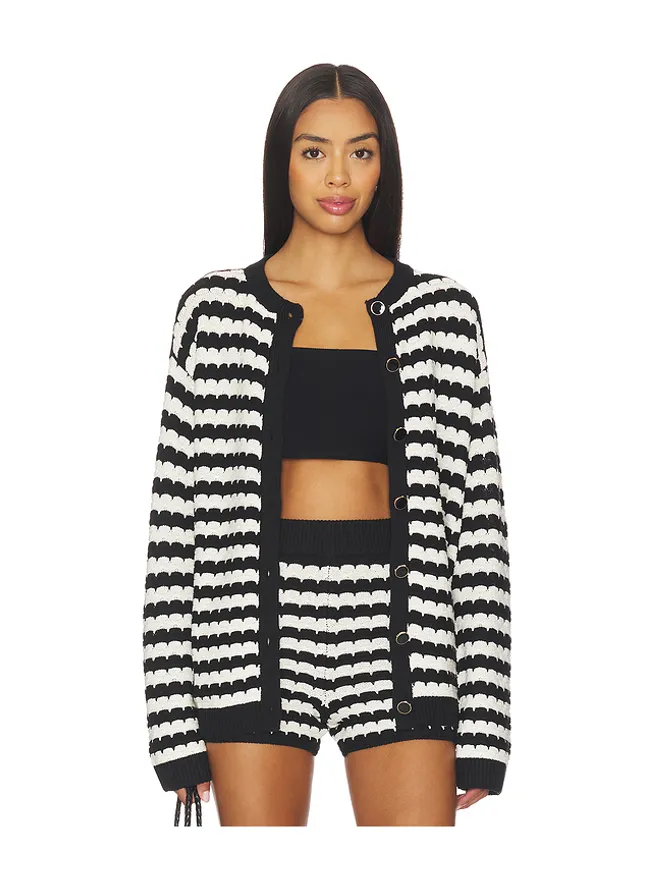 Show Me Your Mumu Show Me Your Mumu INEZ カーディガン - Black,White.の商品画像