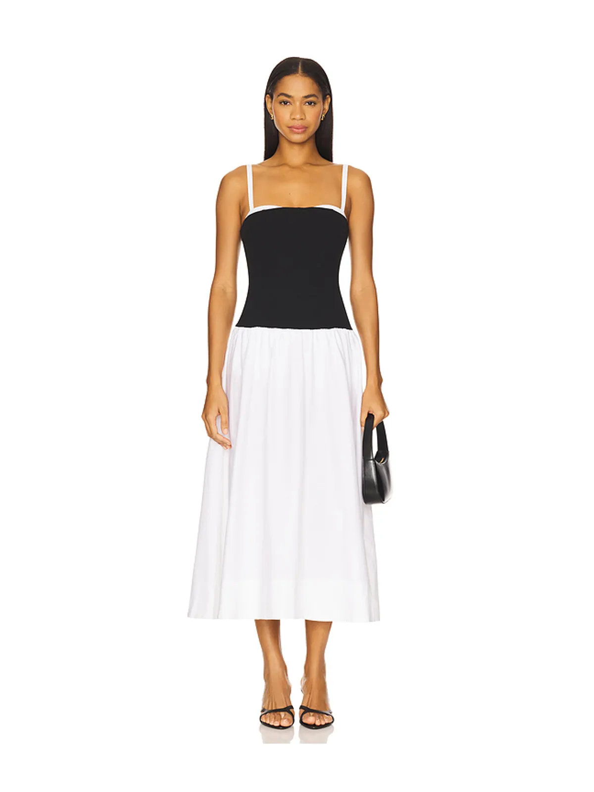 Show Me Your Mumu HEPBURN ミディ丈ドレス - Black,White. - 画像1