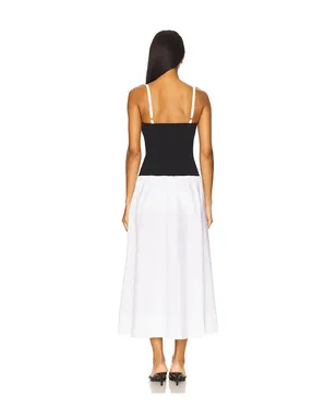 Show Me Your Mumu HEPBURN ミディ丈ドレス - Black,White. - サムネイル3