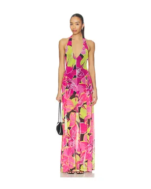 Show Me Your Mumu KATIA ドレス - Fuschia,Green. - サムネイル2