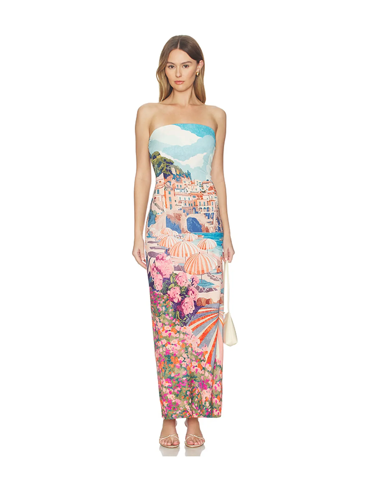 Show Me Your Mumu TAYLOR チューブドレス - Blue,Blush. - 画像1