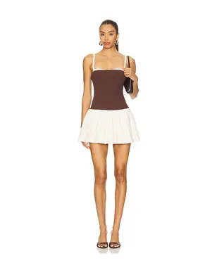 Show Me Your Mumu TIFFANY スコートドレス - Brown,Cream. - サムネイル1